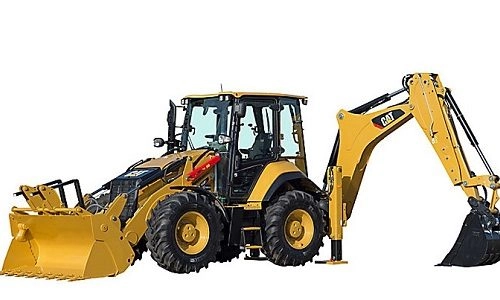 Ekskavatorinis krautuvas CAT 434F2 nuoma Vilniuje