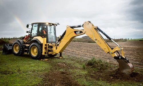 Ekskavatorinis krautuvas CAT 434F2 nuoma Vilniuje
