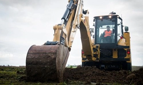 Ekskavatorinis krautuvas CAT 434F2 nuoma Vilniuje