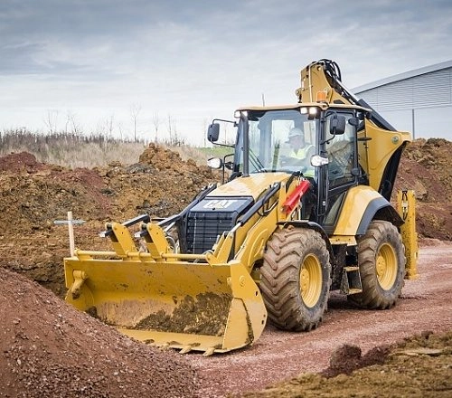 Ekskavatorinis krautuvas CAT 434F2 nuoma Vilniuje