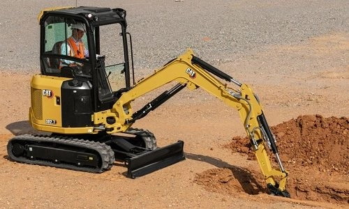 Mini ekskavatorius CAT 302.7 nuoma Vilniuje