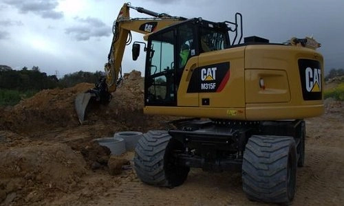 Ratinis ekskavatorius CAT M315F nuoma Vilniuje