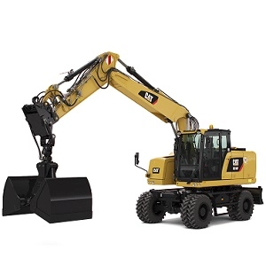 Ratinis ekskavatorius CAT M318F nuoma Vilniuje