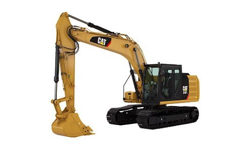 Vikšrinis ekskavatorius CAT 316 – 317 nuoma Vilniuje