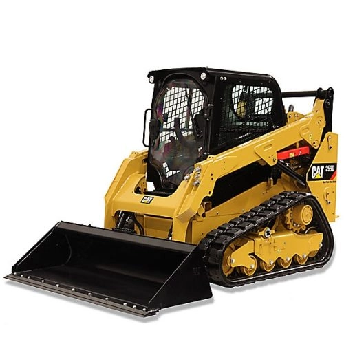 Vikšrinis mini krautuvas CAT 259D nuoma Vilniuje